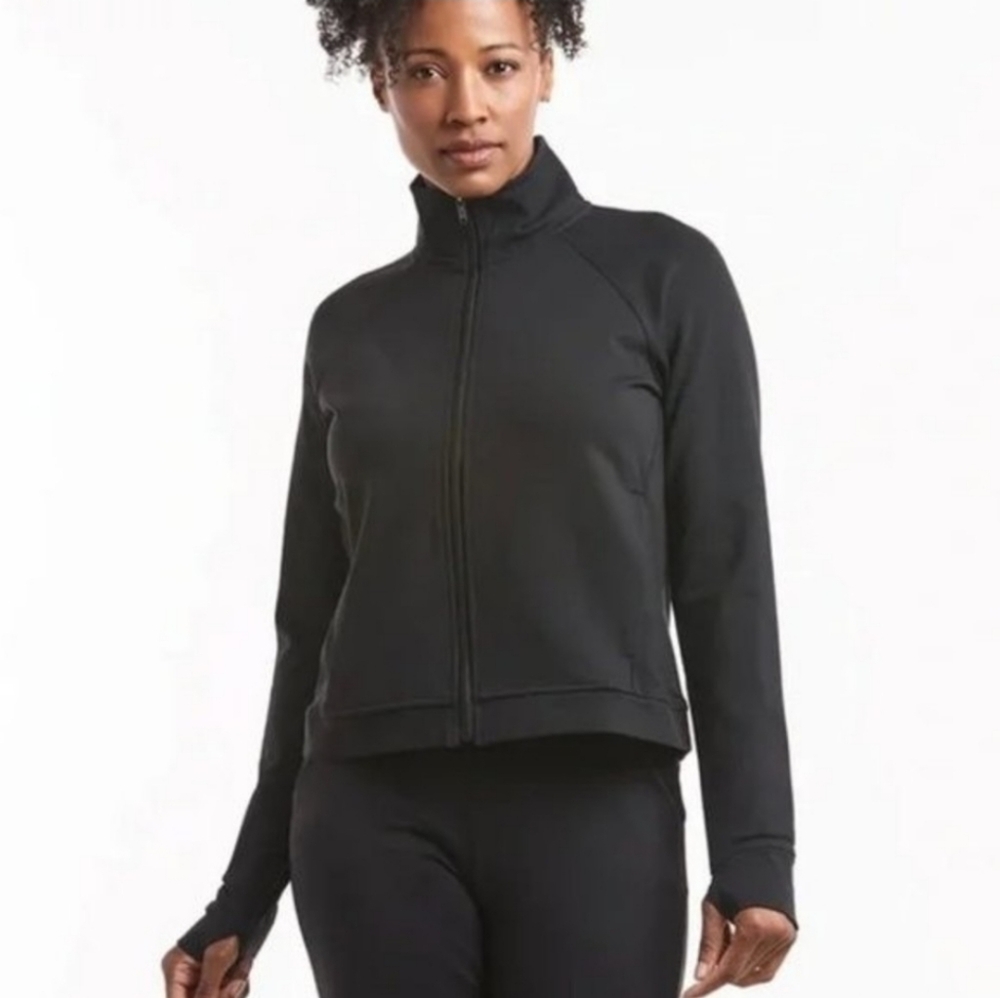 Public Rec Womens‎ All Day Full Zip Jacket in Black Size Small Activewear